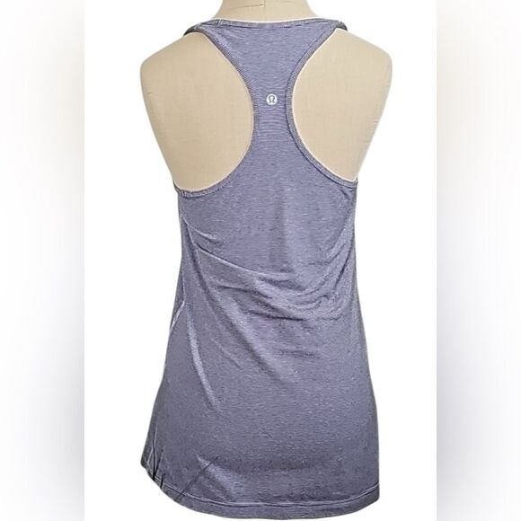 Lululemon Women's XS Purple Striped Racerback Tank Top Sleeveless - Picture 4 of 8